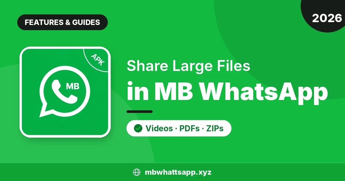 How to Share Large Files in MB WhatsApp